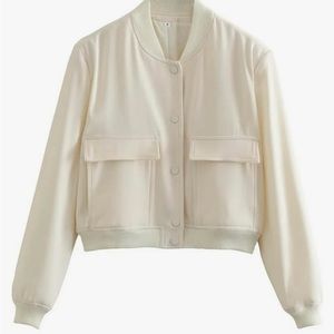 New Women’s Cropped Bomber Jacket
